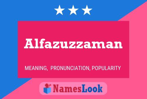 Alfazuzzaman Naam Poster