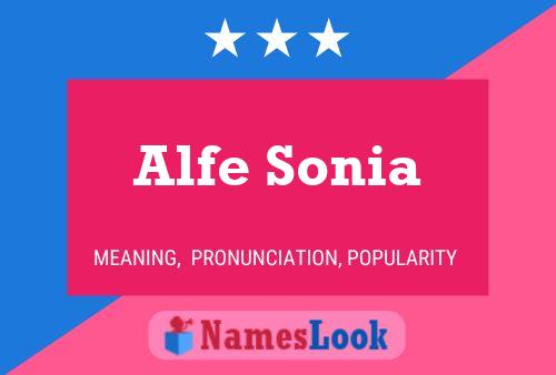 Alfe Sonia Naam Poster