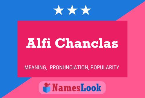 Alfi Chanclas Naam Poster