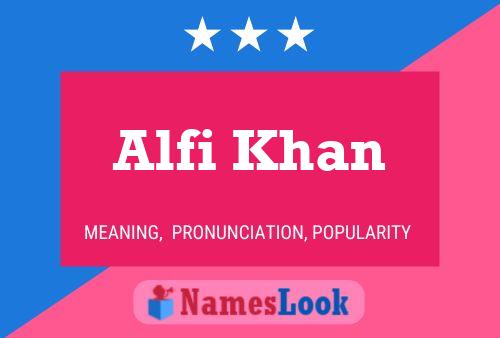 Alfi Khan Naam Poster