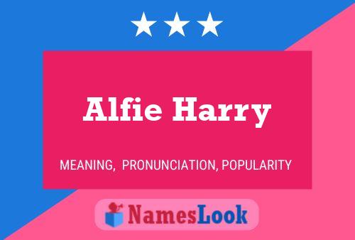 Alfie Harry Naam Poster