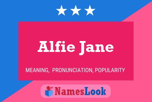 Alfie Jane Naam Poster