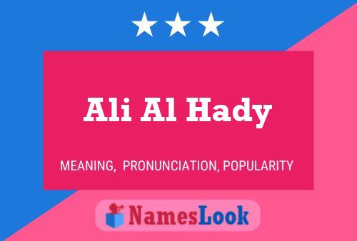 Ali Al Hady Naam Poster