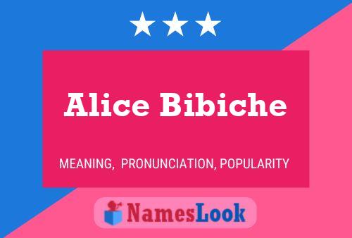 Alice Bibiche Naam Poster