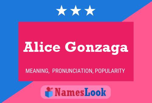 Alice Gonzaga Naam Poster