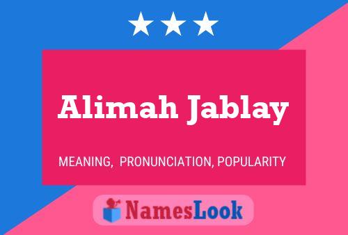 Alimah Jablay Naam Poster