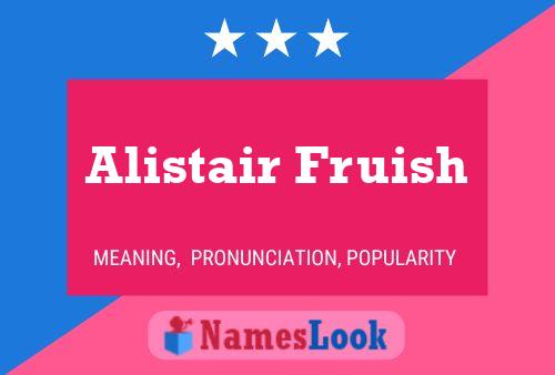 Alistair Fruish Naam Poster