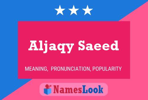 Aljaqy Saeed Naam Poster