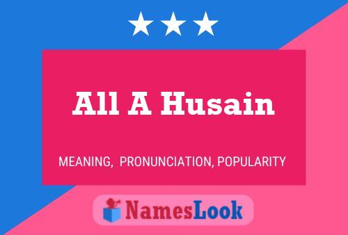 All A Husain Naam Poster