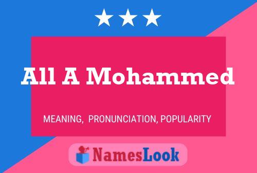 All A Mohammed Naam Poster