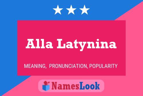 Alla Latynina Naam Poster