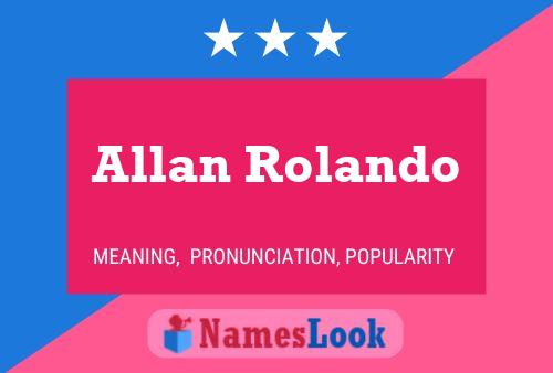 Allan Rolando Naam Poster