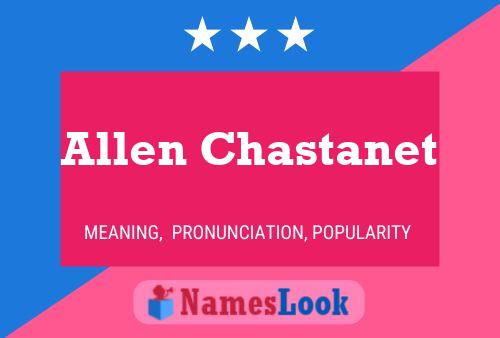 Allen Chastanet Naam Poster