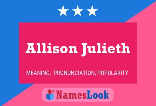 Allison Julieth Naam Poster