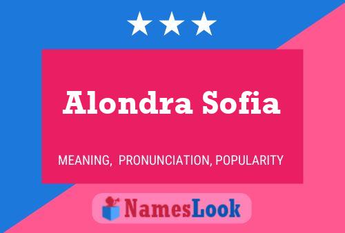 Alondra Sofia Naam Poster