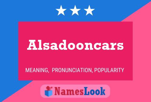 Alsadooncars Naam Poster