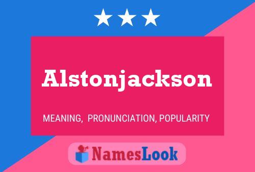 Alstonjackson Naam Poster