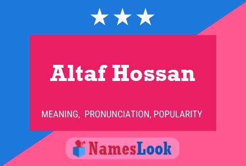 Altaf Hossan Naam Poster