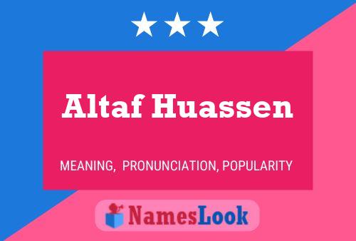 Altaf Huassen Naam Poster