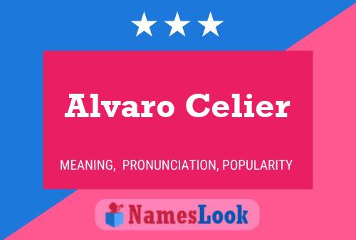 Alvaro Celier Naam Poster