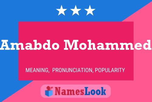 Amabdo Mohammed Naam Poster