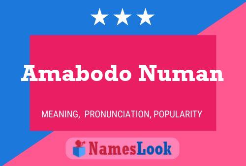 Amabodo Numan Naam Poster