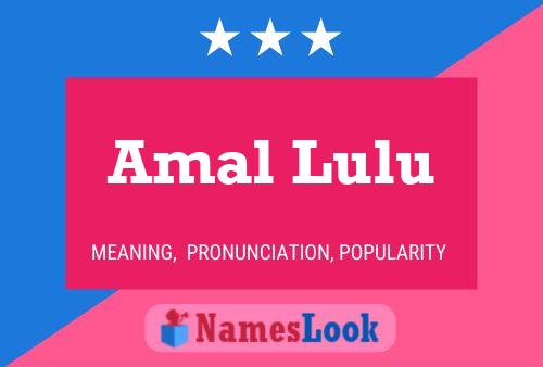 Amal Lulu Naam Poster