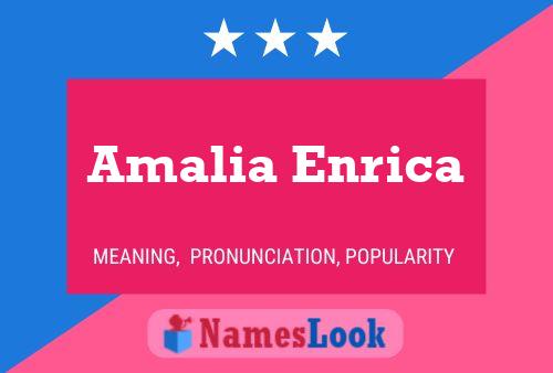 Amalia Enrica Naam Poster