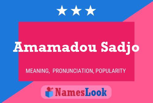 Amamadou Sadjo Naam Poster