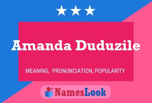 Amanda Duduzile Naam Poster