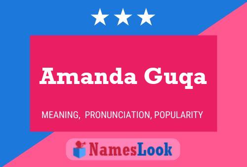 Amanda Guqa Naam Poster