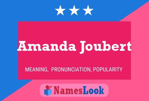 Amanda Joubert Naam Poster