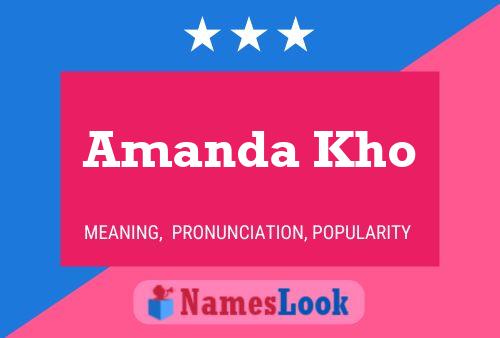 Amanda Kho Naam Poster