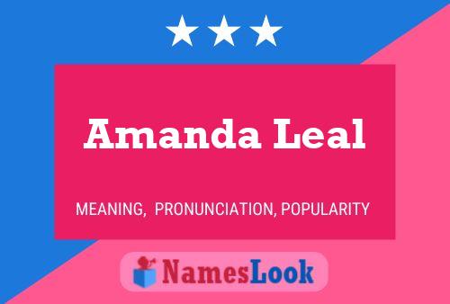 Amanda Leal Naam Poster