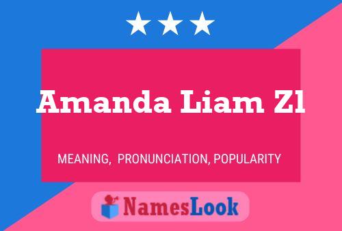 Amanda Liam Zl Naam Poster