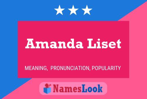 Amanda Liset Naam Poster