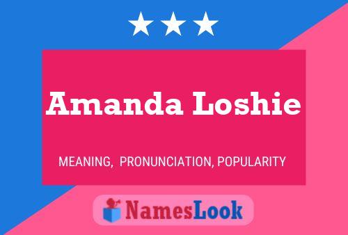 Amanda Loshie Naam Poster