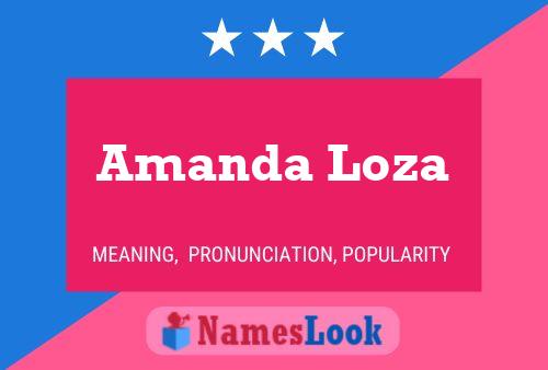 Amanda Loza Naam Poster