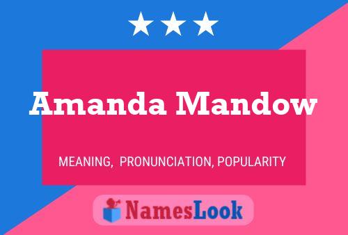 Amanda Mandow Naam Poster