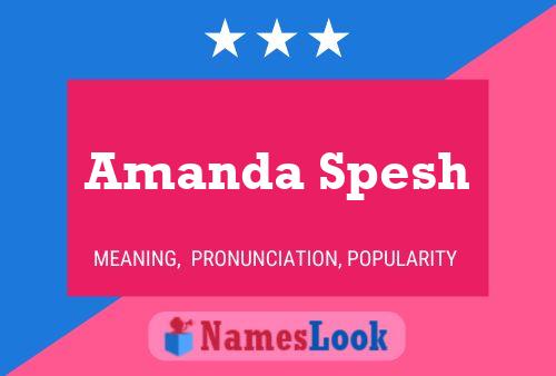 Amanda Spesh Naam Poster