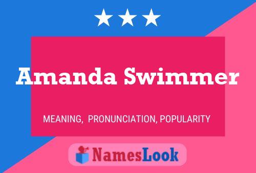 Amanda Swimmer Naam Poster