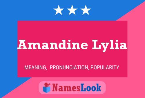 Amandine Lylia Naam Poster