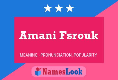 Amani Fsrouk Naam Poster