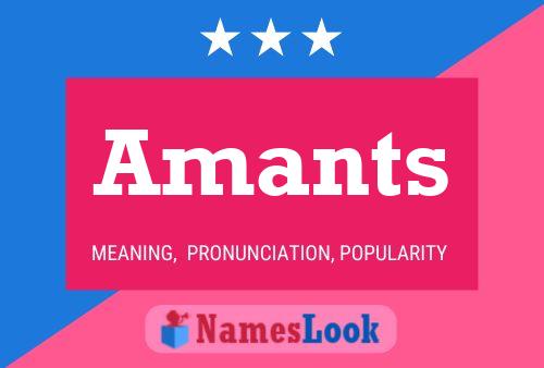 Amants Naam Poster