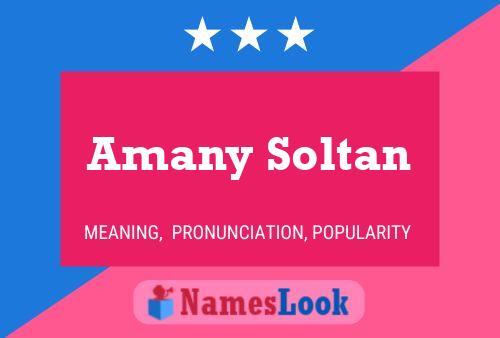 Amany Soltan Naam Poster