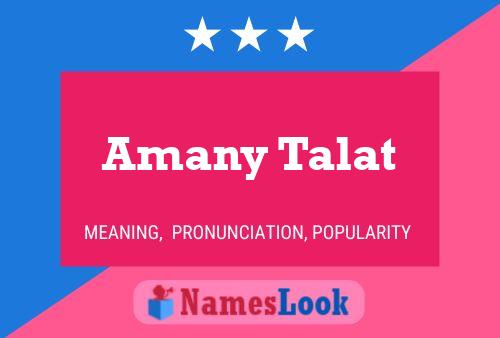 Amany Talat Naam Poster