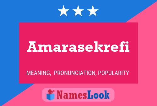 Amarasekrefi Naam Poster