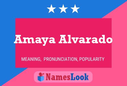 Amaya Alvarado Naam Poster