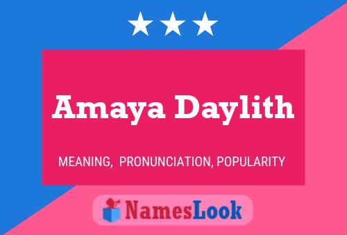 Amaya Daylith Naam Poster