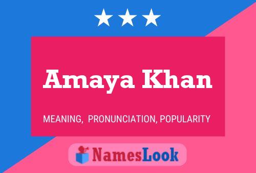 Amaya Khan Naam Poster